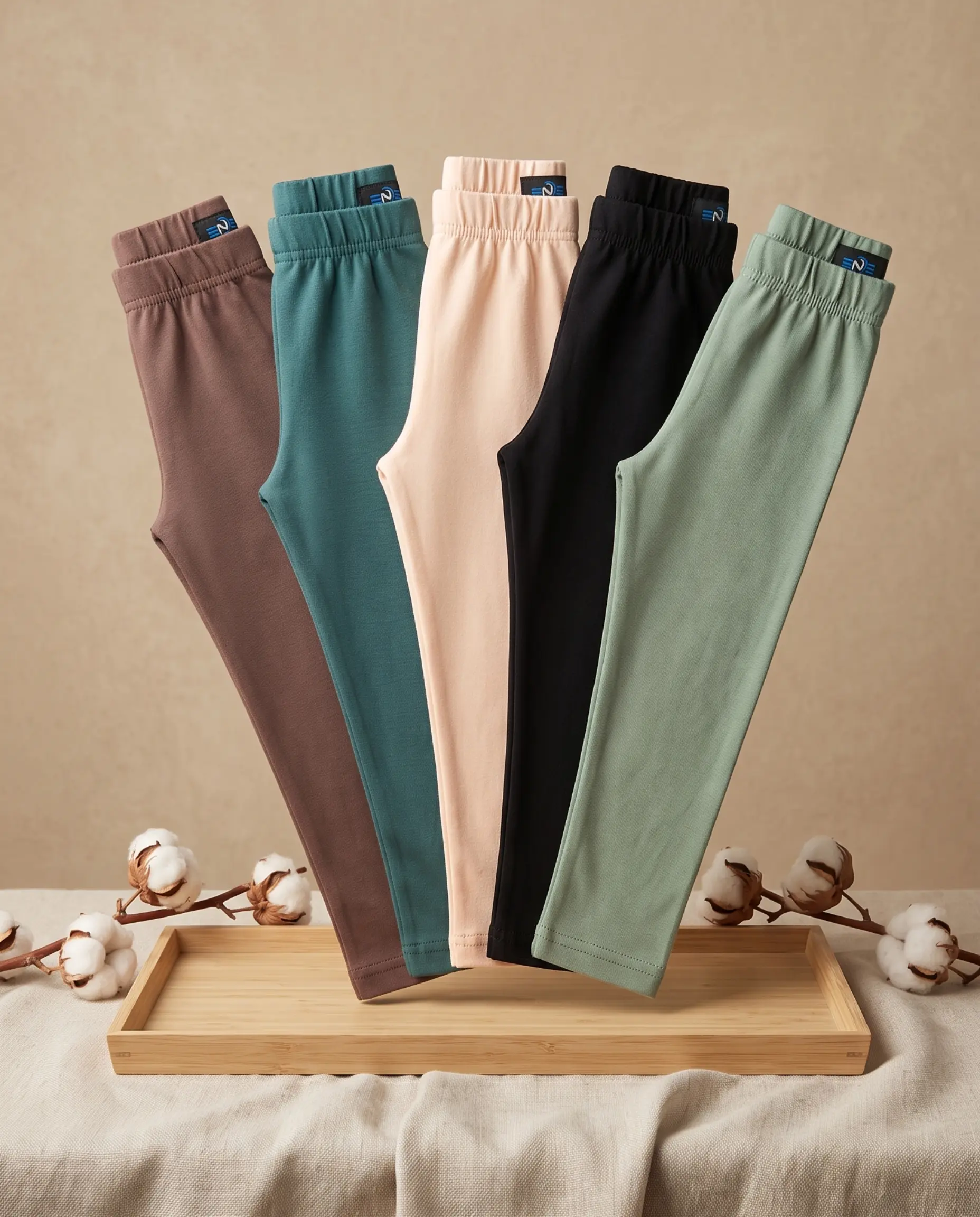 Girls Leggings 5 Pcs Combo - Image 5
